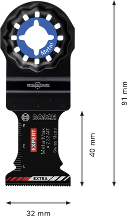 Lâmina de imersão de carboneto Bosch EXPERT AIZ 32 AIT MetalMax.
