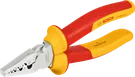 Alicate de crimpagem Bosch VDE de 180 mm com cabos isolados.