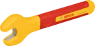 Chave de boca fixa Bosch VDE de 10 mm com isolamento.