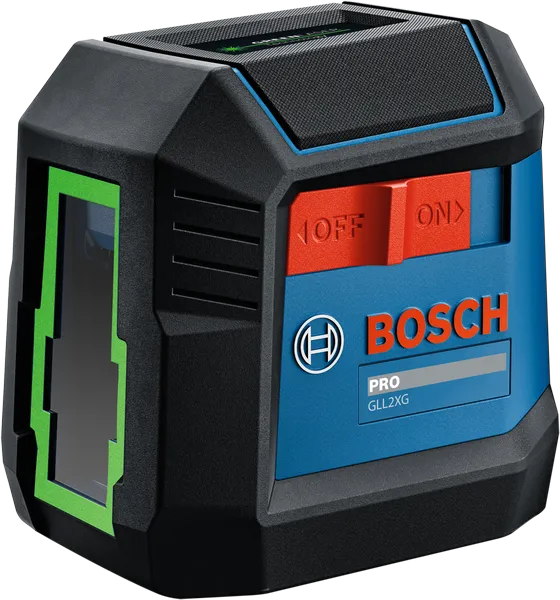 Ferramenta de nivelamento a laser Bosch GLL2XG com autonivelamento.