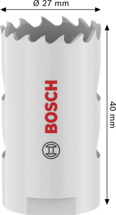 Serra copo roscada multimaterial Bosch 27x40 mm.