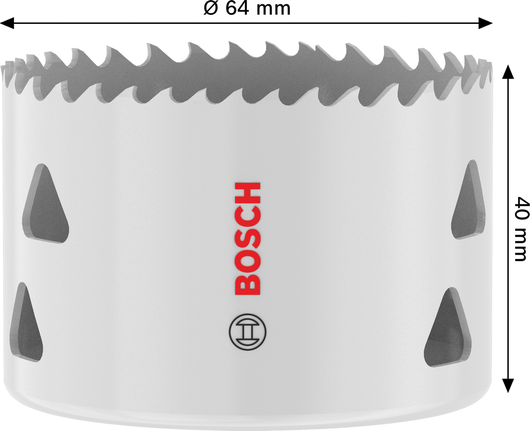 Serra copo roscada multimaterial Bosch 64 x 40 mm.