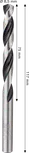 Broca helicoidal Bosch HSS de 8,5 mm para metal.