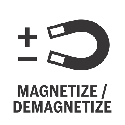 Magnetizar e desmagnetizar.