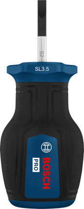 Chave de fenda curta Bosch PRO SL 0,6 x 3,5 x 25 mm.