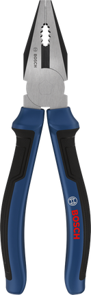 Alicate universal Bosch de 180 mm com cabos multicomponentes.