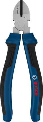 Alicate de corte diagonal Bosch de 160 mm com cabos multicomponentes.