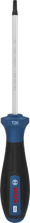 Chave de fenda Bosch PRO TX20 x 100 mm com cabo ergonômico.