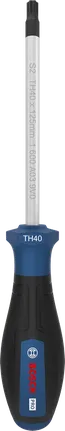Chave de fenda Bosch PRO TH40 x 125 mm com cabo ergonômico.