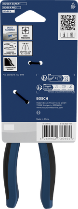 Alicate universal Bosch de 180 mm com cabos multicomponentes.