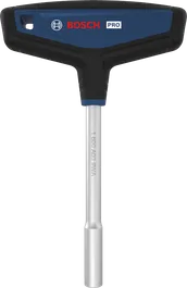 Chave de fenda Bosch PRO com cabo em T e empunhadura ergonômica.
