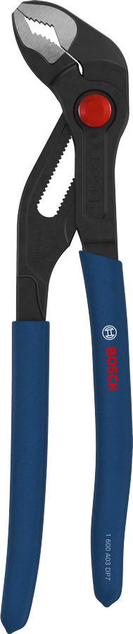 Alicate para bomba de água Bosch de 250 mm com cabos antiderrapantes.