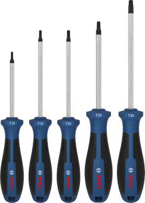 Screwdriver Torx Set, 5 pçs