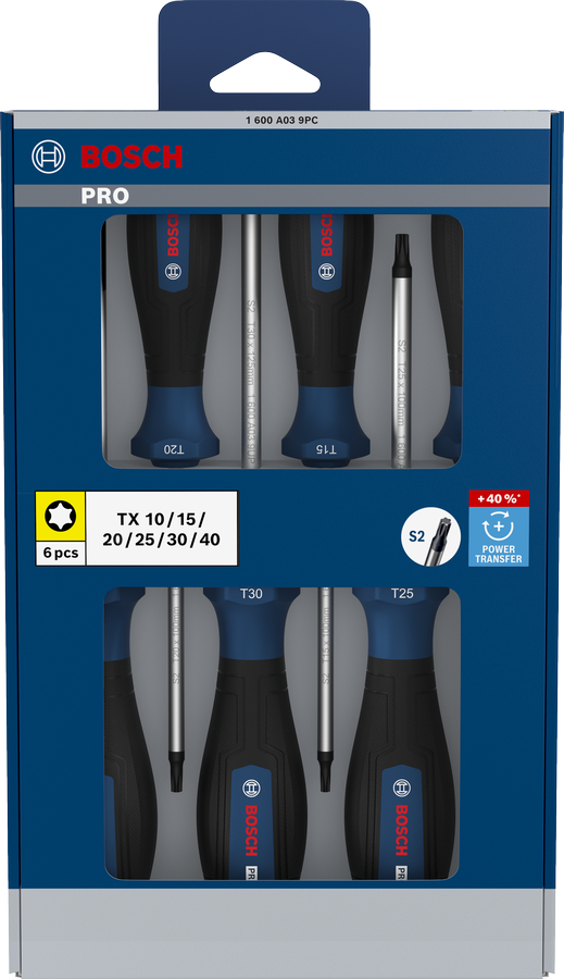 PRO Screwdriver Torx Set, 6 pçs