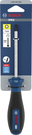 Chave de fenda Bosch PRO TX25 x 100 mm com cabo ergonômico.