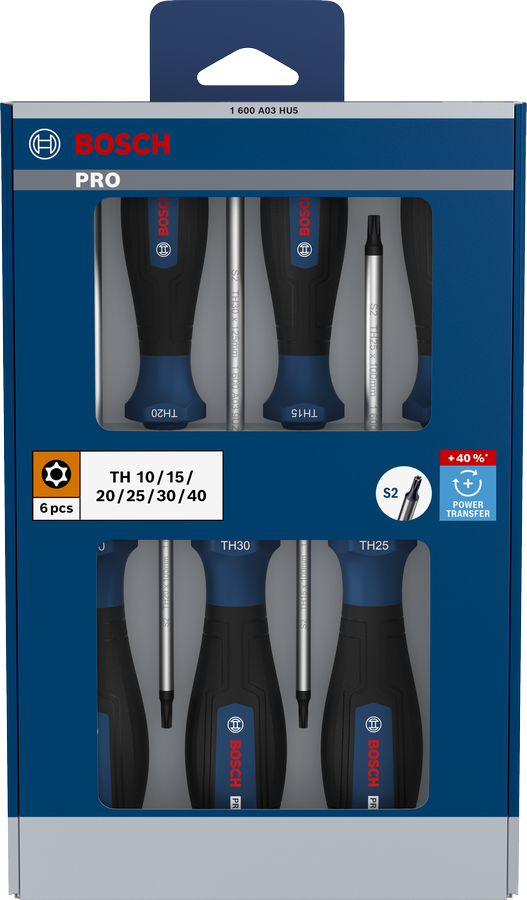 PRO Screwdriver Torx Security Set, 6 pçs