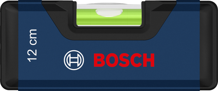 Nível de caixa Bosch de 12 cm com bolha horizontal.
