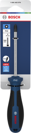 Chave de fenda Bosch PH2 x 100 mm com cabo ergonômico.