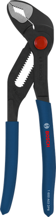 Alicate para bomba de água Bosch de 180 mm com cabos antiderrapantes.