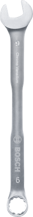 Chave combinada Bosch de 9 mm com extremidades fixa e anelar.