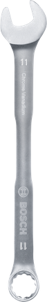 Chave combinada Bosch de 11 mm em cromo-vanádio.