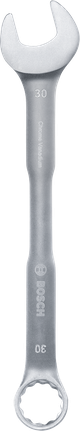 Chave combinada Bosch de 30 mm em aço cromo-vanádio.
