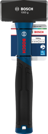 Martelo Bosch Club Hammer de 1000 g com cabeça de aço carbono.