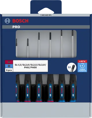 PRO PH/SL Precision Screwdriver Set, 6 pçs