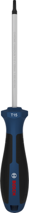 Chave de fenda Bosch TX15 x 100 mm com cabo ergonômico.
