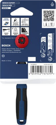Catraca Bosch de 1/4" com 72 dentes em cromo-vanádio.