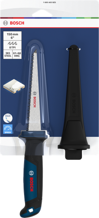 Serra para drywall Bosch 150 mm 8 TPI com bainha protetora.