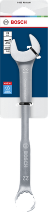 Chave combinada Bosch de 22 mm em aço cromo-vanádio.