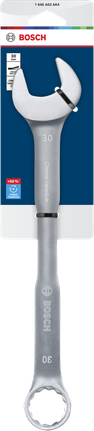 Chave combinada Bosch de 30 mm em aço cromo-vanádio.