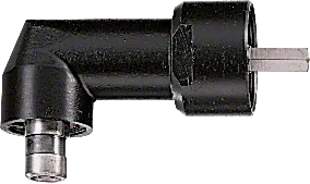 Cabeça angular Bosch com sextavado interno de 1/4 de polegada.