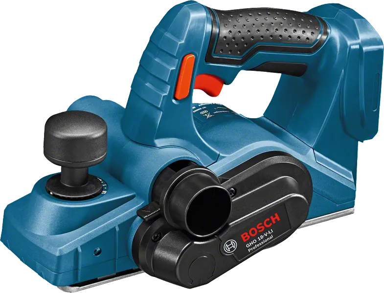 Plaina sem fio Bosch GHO 18V-LI para marcenaria.