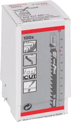 Hoja de sierra de calar Bosch T 144 D 100x.