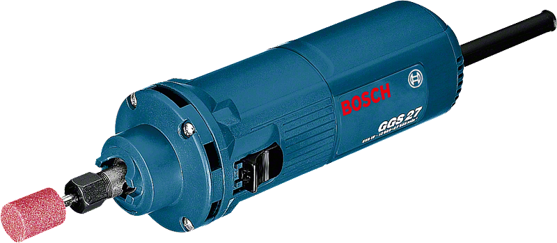 Amoladora recta Bosch GGS 27 con 27.000 rpm.