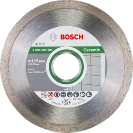 Disco de corte cerámico Bosch para azulejos, 115mm.