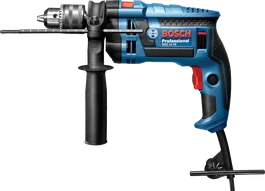 Taladro de impacto Bosch GSB 16 RE con empuñadura lateral.