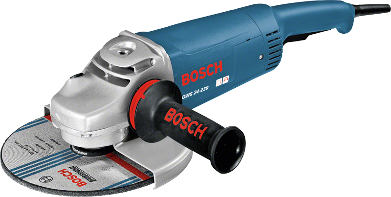 Amoladora angular Bosch GWS 24-230, herramienta de amolado robusta.