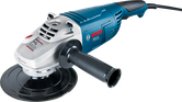 Herramienta amoladora angular Bosch de color azul.