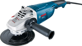 Herramienta amoladora angular Bosch de color azul.