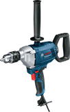 Taladro Bosch GBM 1600 RE con empuñadura lateral.