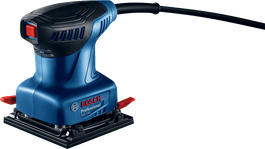 Lijadora orbital Bosch GSS 140 con plato lijador rectangular.