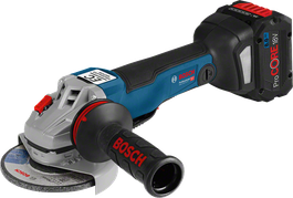Amoladora angular a batería Bosch GWS 18V-10 PC, disco de 125 mm.