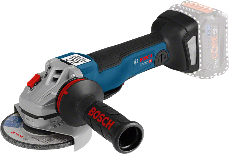 Amoladora angular inalámbrica Bosch GWS 18V-10 PC.