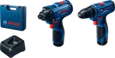 Kit combinado Bosch GSR 120-LI y GDR 120-LI con maletín.