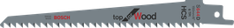Hoja de sierra de calar Bosch S644D para cortes rápidos de madera.