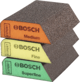 Esponjas de lijado Bosch EXPERT S470 Combi Block, grano medio, fino y superfino.