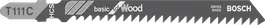 hoja de sierra de calar T 111 C Basic for Wood